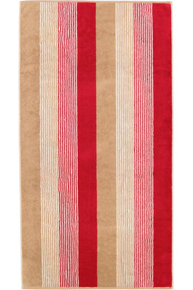 Cawö Coast  Handdoek rot/natur 50/100