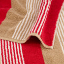 Cawö Cawö Coast  Handdoek rot/natur 50/100