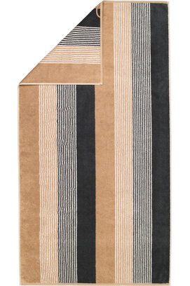 Cawö Coast  Handdoek anthrazit/natur 50/100