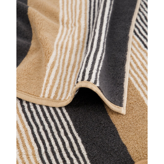 Cawö Coast  Handdoek anthrazit/natur 50/100