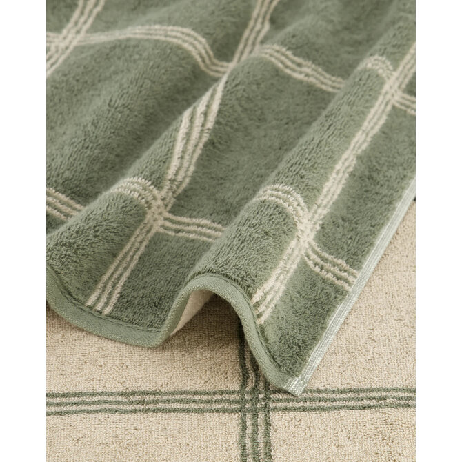 Cawö Two-Tone Karo Handdoek field 50/100
