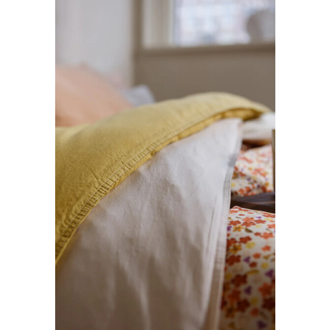 Vandyck Washed Cotton Dekbedovertrek Cream Tan 240x200/220