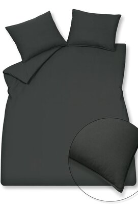 Vandyck Washed Cotton Dekbedovertrek 1-persoons (140x200/220) off black