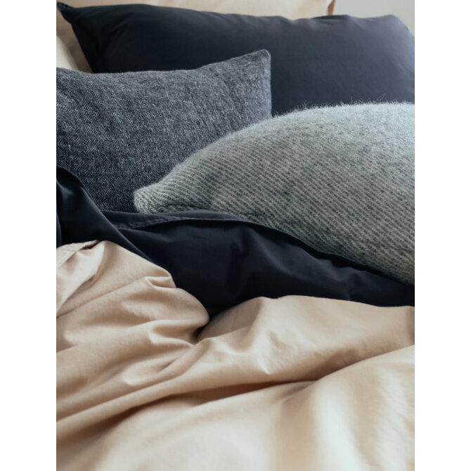 Vandyck Washed Cotton Dekbedovertrek Lits-jumeaux (240x200/220) off black