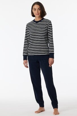 Schiesser Pyjama Long nightblue 180116 42/XL