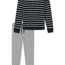 Schiesser Schiesser Pyjama Long nightblue 180844 50/M