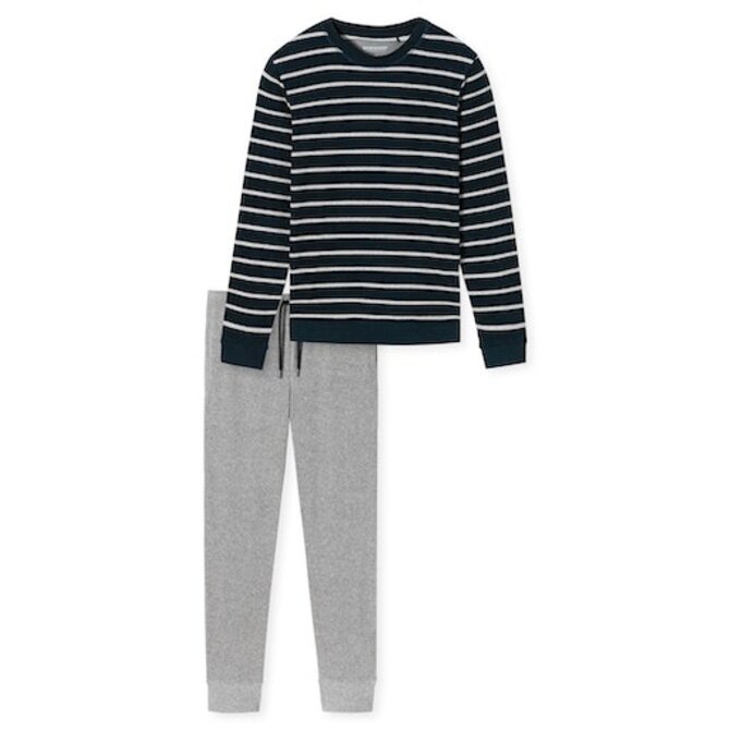 Schiesser Pyjama Long nightblue 180844 50/M