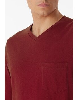 Schiesser Pyjama Long bordeaux 180444 48/S