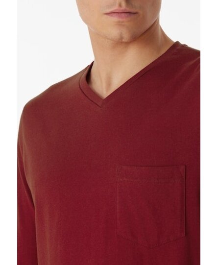 Schiesser Pyjama Long bordeaux 180444 48/S