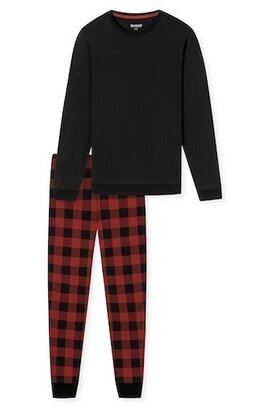 Schiesser Pyjama Long black 180445 56/XXL