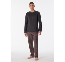 Schiesser Pyjama Long anthracite 180274 48/S