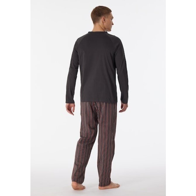Schiesser Pyjama Long anthracite 180274 52/L