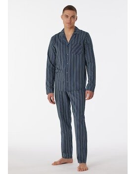 Schiesser Pyjama Long nightblue 180275 50/M