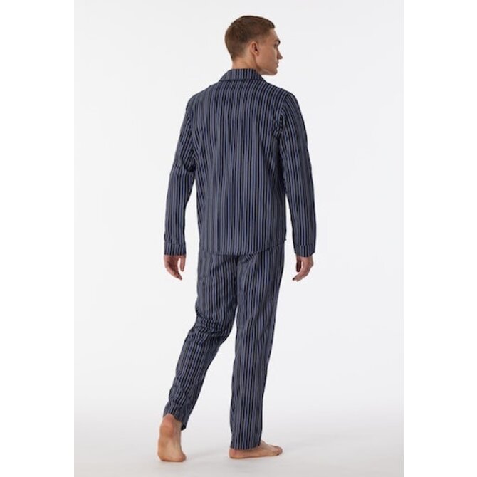 Schiesser Pyjama Long nightblue 180275 50/M