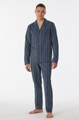 Schiesser Pyjama Long nightblue 180275 52/L