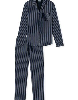 Schiesser Pyjama Long nightblue 180275 54/XL