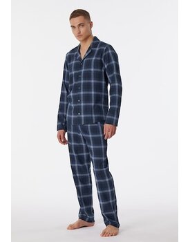 Schiesser Pyjama Long nightblue 180276 50/M