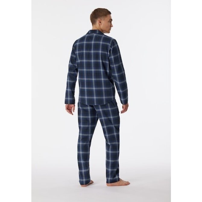Schiesser Pyjama Long nightblue 180276 50/M