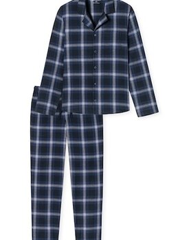 Schiesser Pyjama Long nightblue 180276 52/L