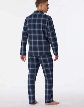 Schiesser Pyjama Long nightblue 180276 54/XL