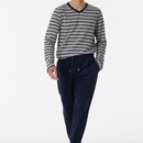 Schiesser Schiesser Pyjama Long grey melange 180278 54/XL