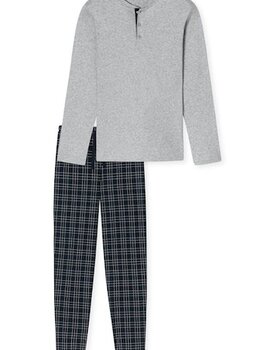 Schiesser Pyjama Long grey melange 180269 48/S