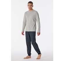 Schiesser Pyjama Long grey melange 180269 50/M