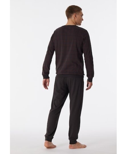 Schiesser Pyjama Long anthracite 180270 48/S