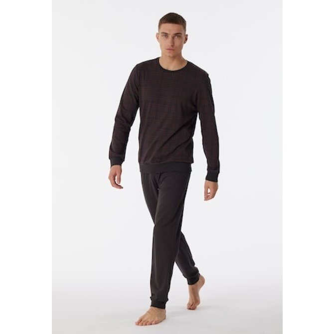 Schiesser Pyjama Long anthracite 180270 54/XL