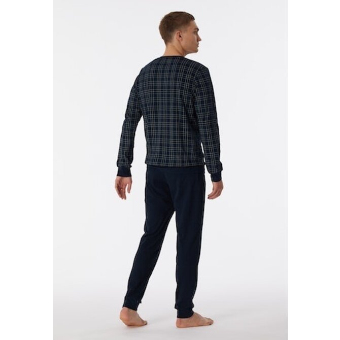 Schiesser Pyjama Long nightblue 180270 52/L