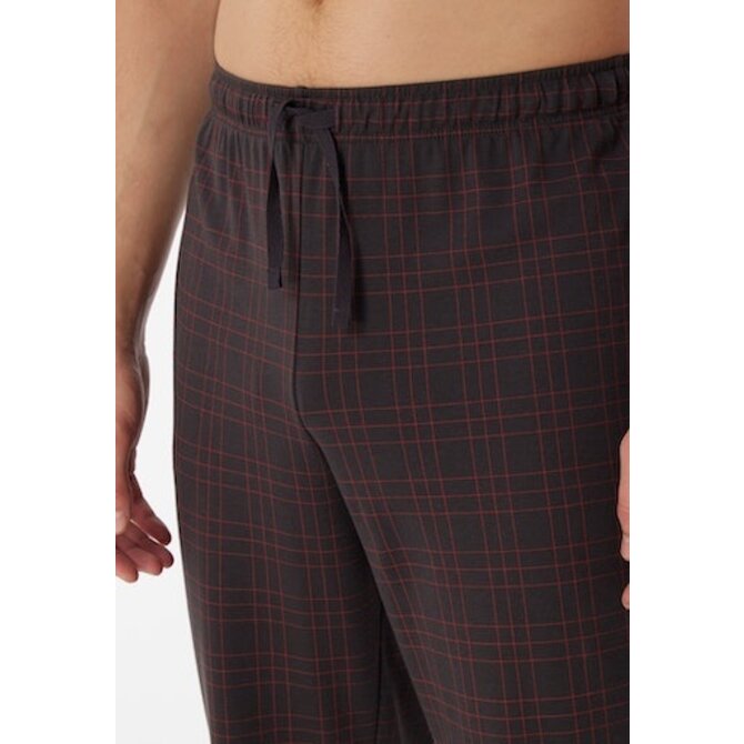 Schiesser Pyjama Long terracotta brown 180271 48/S