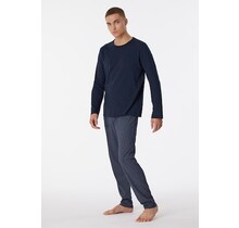 Schiesser Pyjama Long nightblue 180249 58/3XL