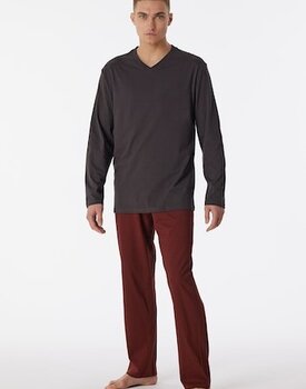 Schiesser Pyjama Long anthracite 180251 48/S