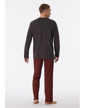 Schiesser Pyjama Long anthracite 180251 48/S