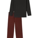 Schiesser Schiesser Pyjama Long anthracite 180251 48/S