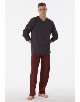 Schiesser Pyjama Long anthracite 180251 52/L