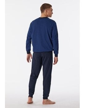 Schiesser Pyjama Long navy 180252 48/S