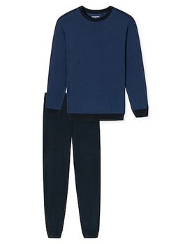 Schiesser Pyjama Long navy 180252 48/S