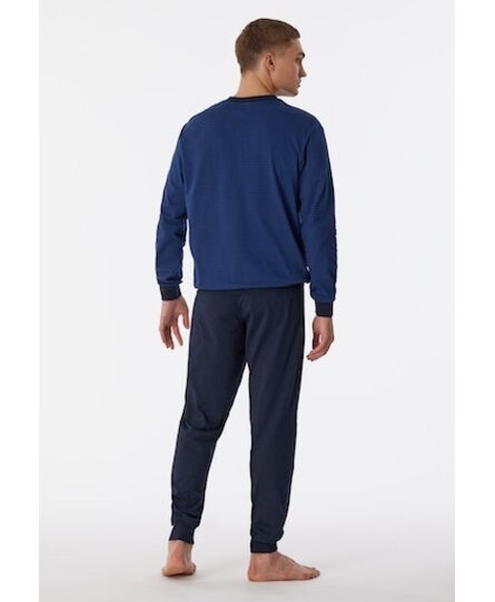 Schiesser Pyjama Long navy 180252 50/M