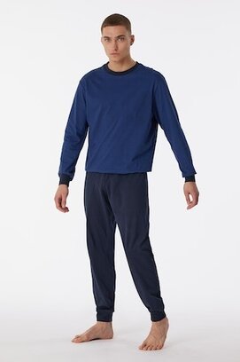 Schiesser Pyjama Long navy 180252 56/XXL