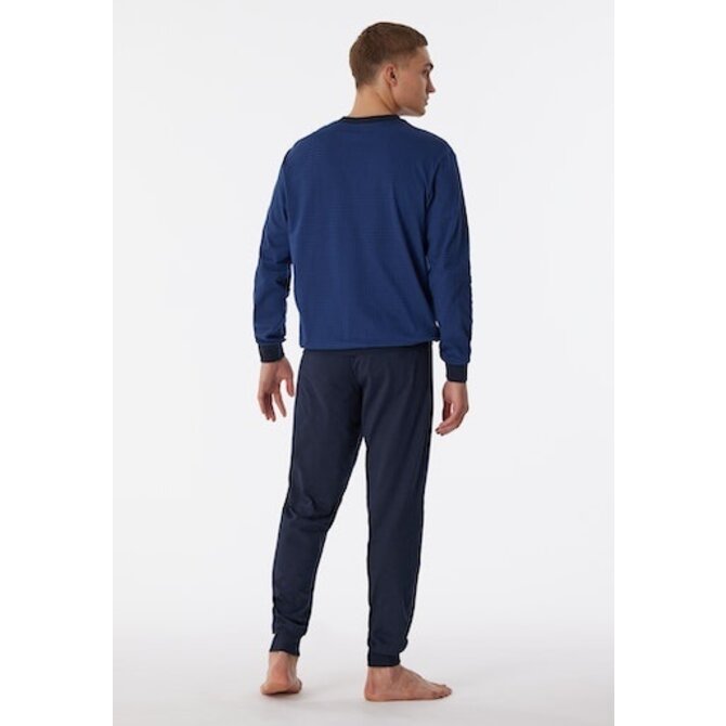 Schiesser Pyjama Long navy 180252 56/XXL