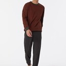 Schiesser Schiesser Pyjama Long terracotta brown 180252 50/M