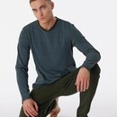 Schiesser Schiesser Pyjama Long petrol 180258 52/L