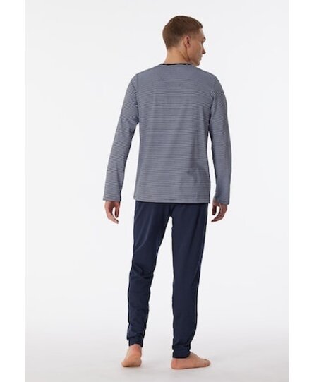 Schiesser Pyjama Long nightblue 180258 52/L