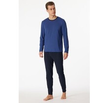 Schiesser Pyjama Long royal blue 180267 52/L