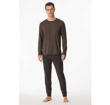 Schiesser Pyjama Long taupe colored 180267 56/XXL