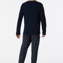 Schiesser Schiesser Pyjama Long nightblue 180271 50/M