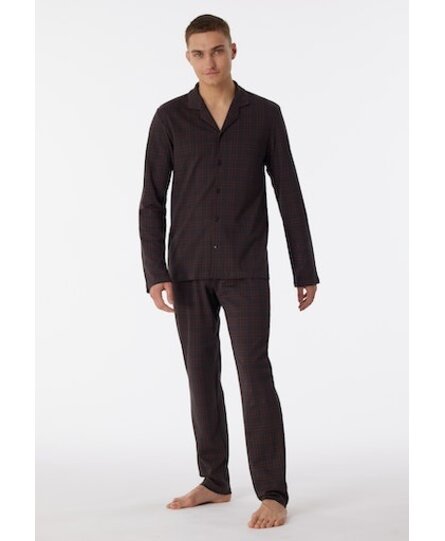 Schiesser Pyjama Long anthracite 180272 52/L