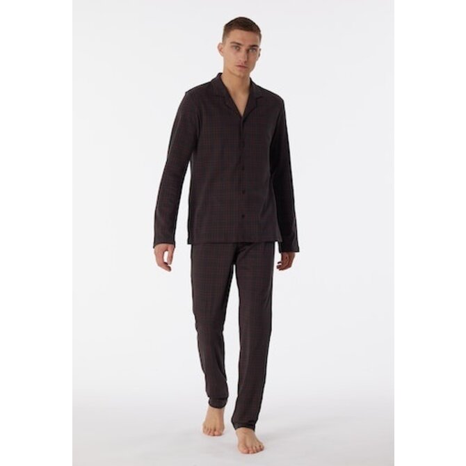 Schiesser Pyjama Long anthracite 180272 52/L
