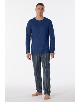 Schiesser Pyjama Long navy 180273 48/S